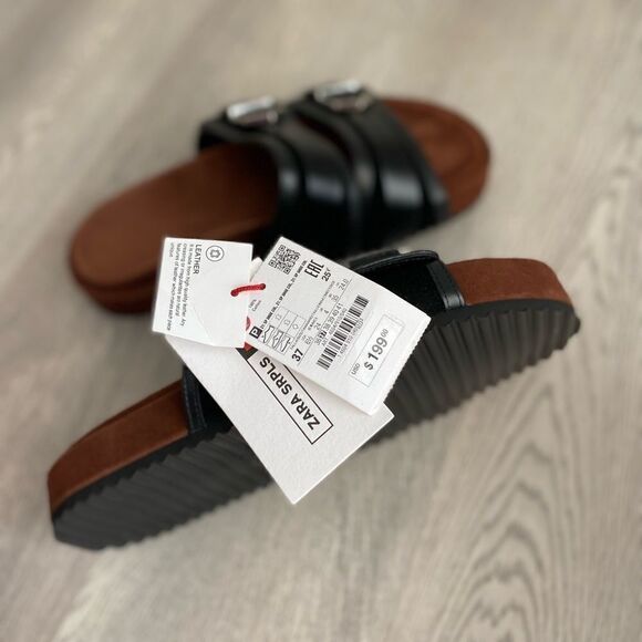 Zara SNDL PLN PL SRPLS 6.5 sandals flats - Picture 3 of 6